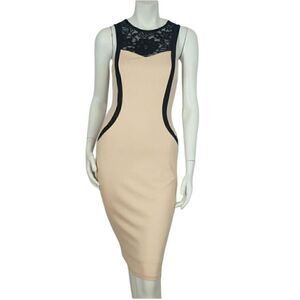 Women's  Midi dress Light Pink /Black By Mystic‎